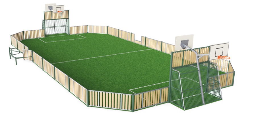 MUGA, 13 x 26 m, WPC FRE600803