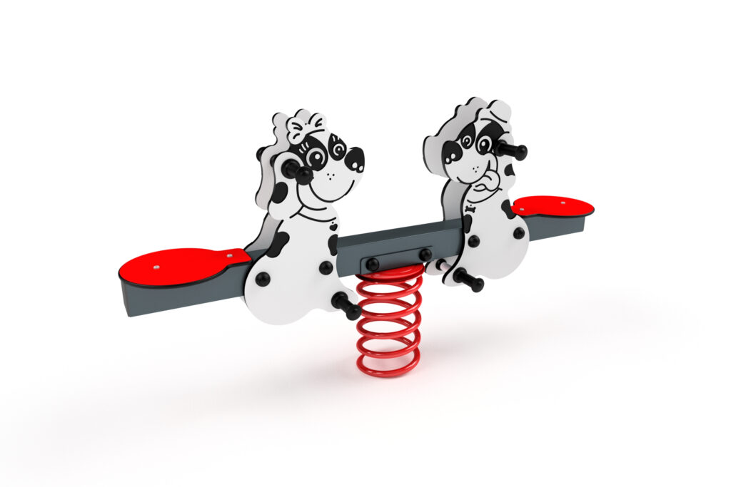3401A Federwippe - Doppelhund