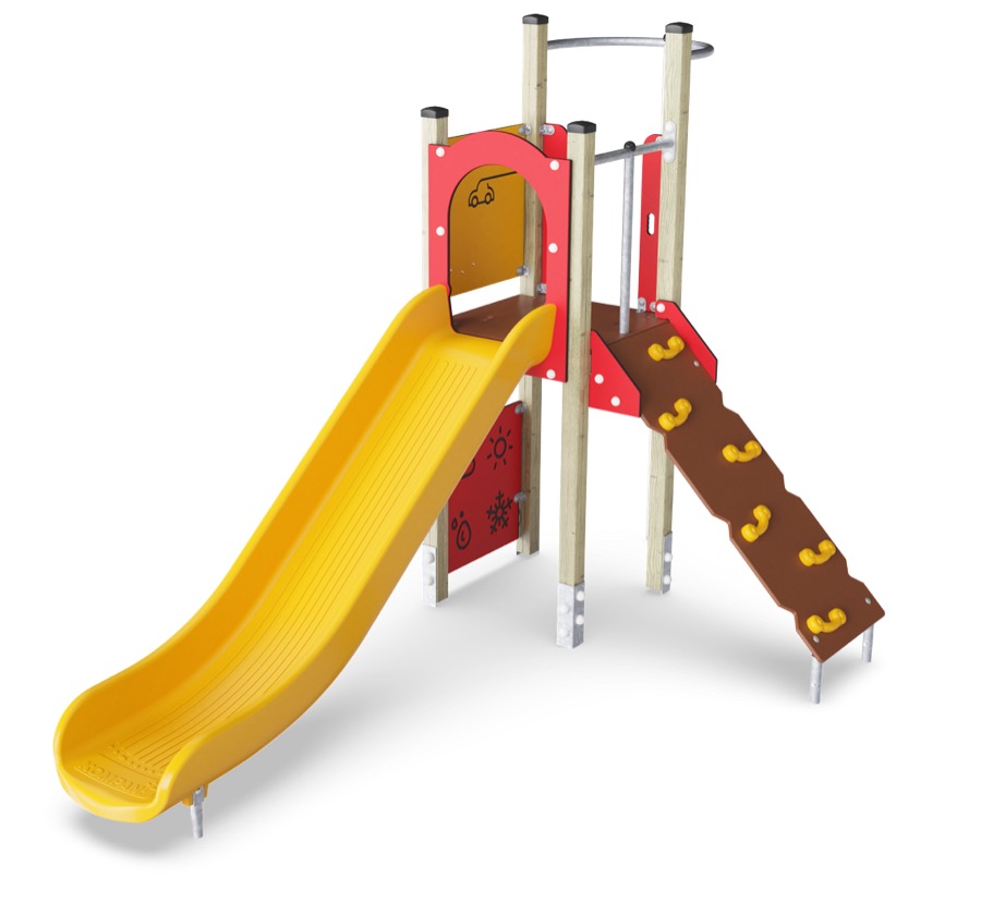 Spielturm mit Rutschstange KPL1013