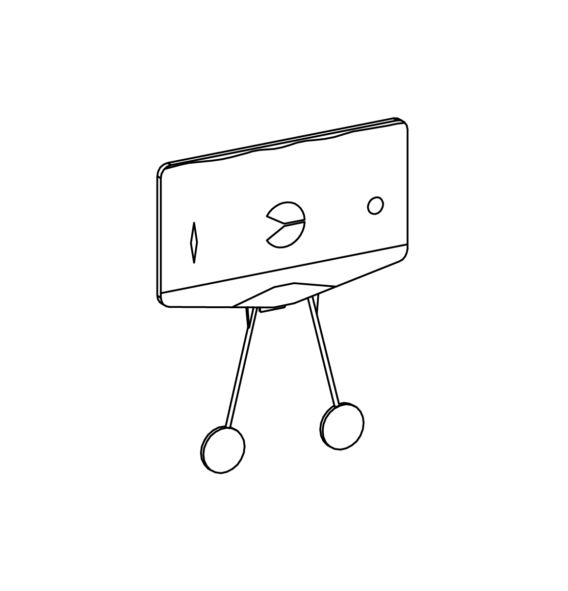 Strömungstafel mit Wandbefestigung