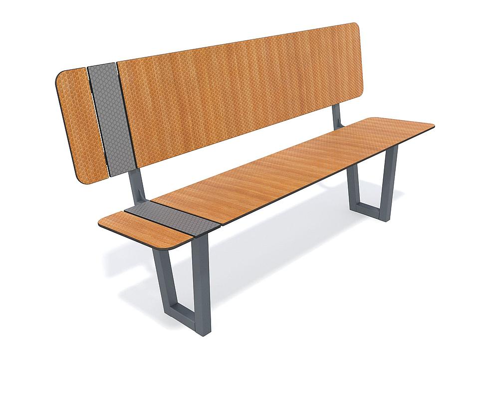 Urbaniq Bank mit Lehne Nalu