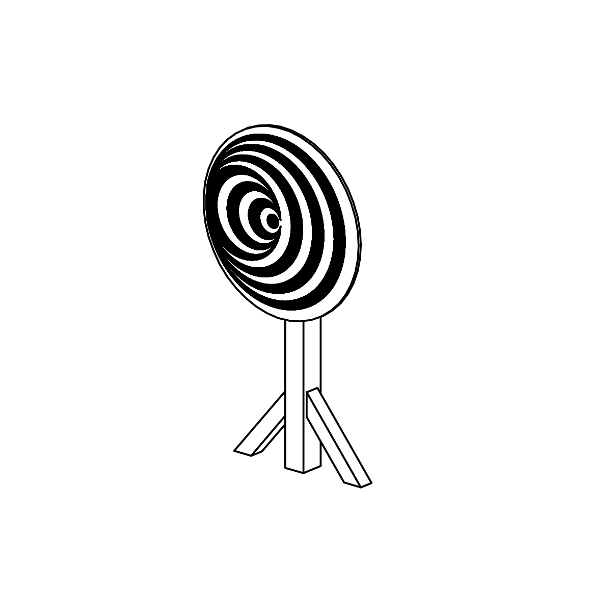 Rotierende Scheibe: Kegel 2