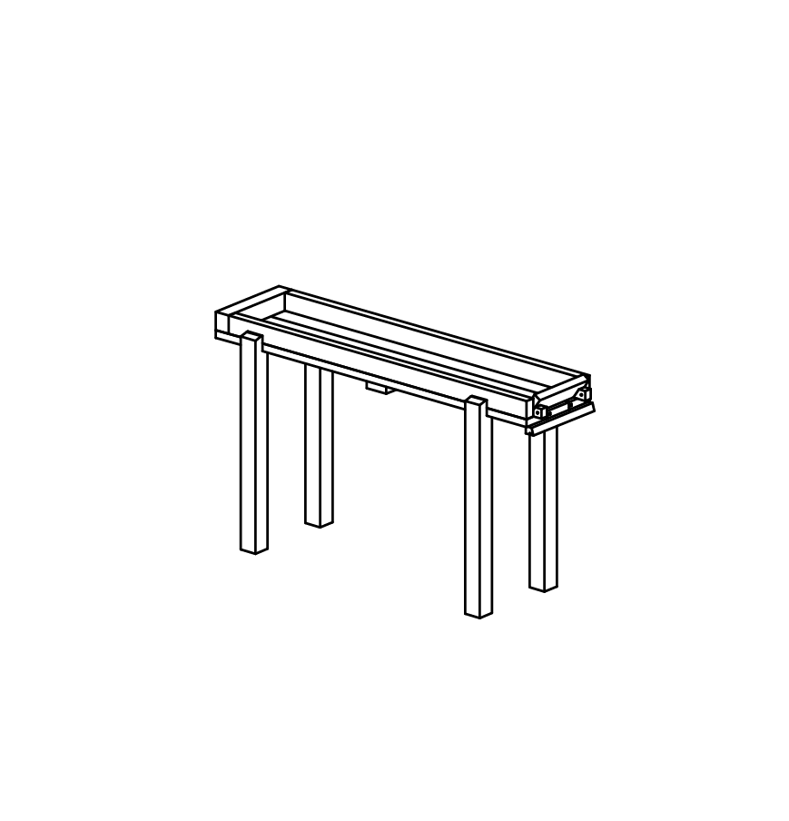 Rinne mit Klappe