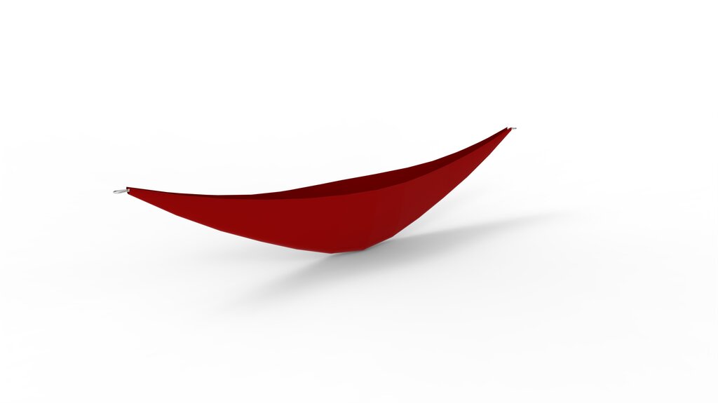 Rote Schiffshängematte, 2,9 m