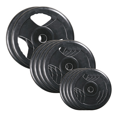 Sport-Thieme Hantelscheiben-Set „Wettkampf“, gummiert, 50 mm