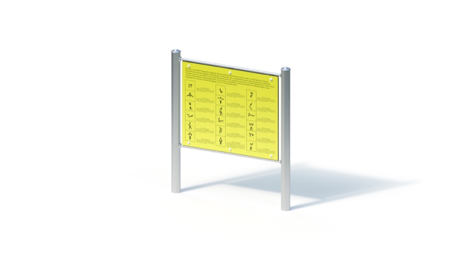 Infotafel Fitnessgeräte