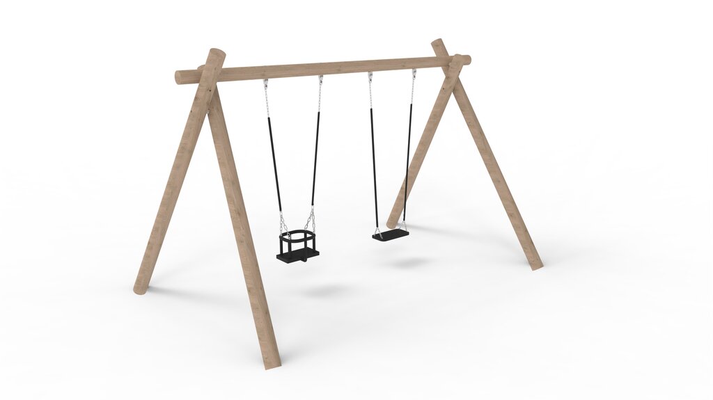 Schaukel mit Baby- und Sicherheitssitz