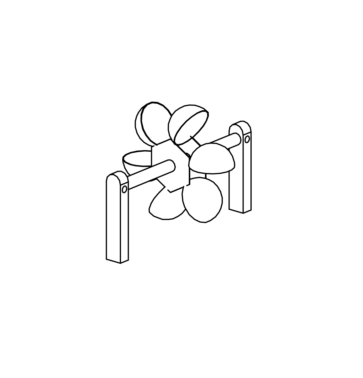 Kleines Schaufelrad