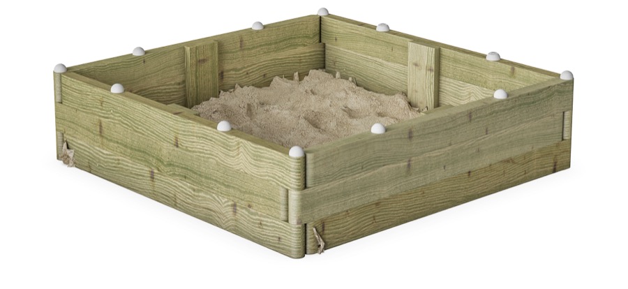 Sandkasten (114 cm x 114 cm) KPL508