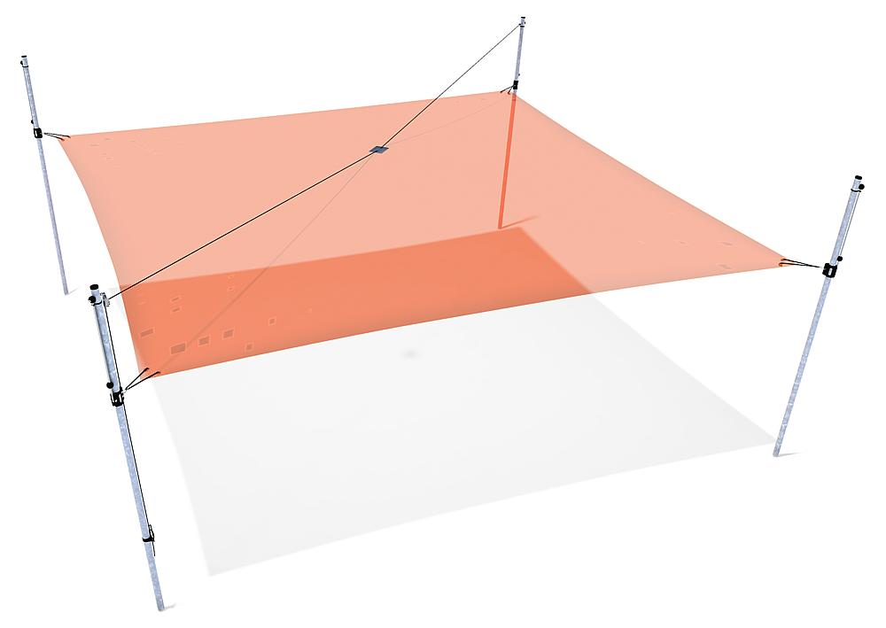 Schattensegel höhenverstellbar 5,00x5,00 m