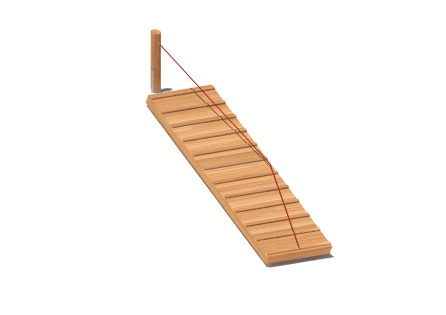 Schräge Rampe im Hang 294