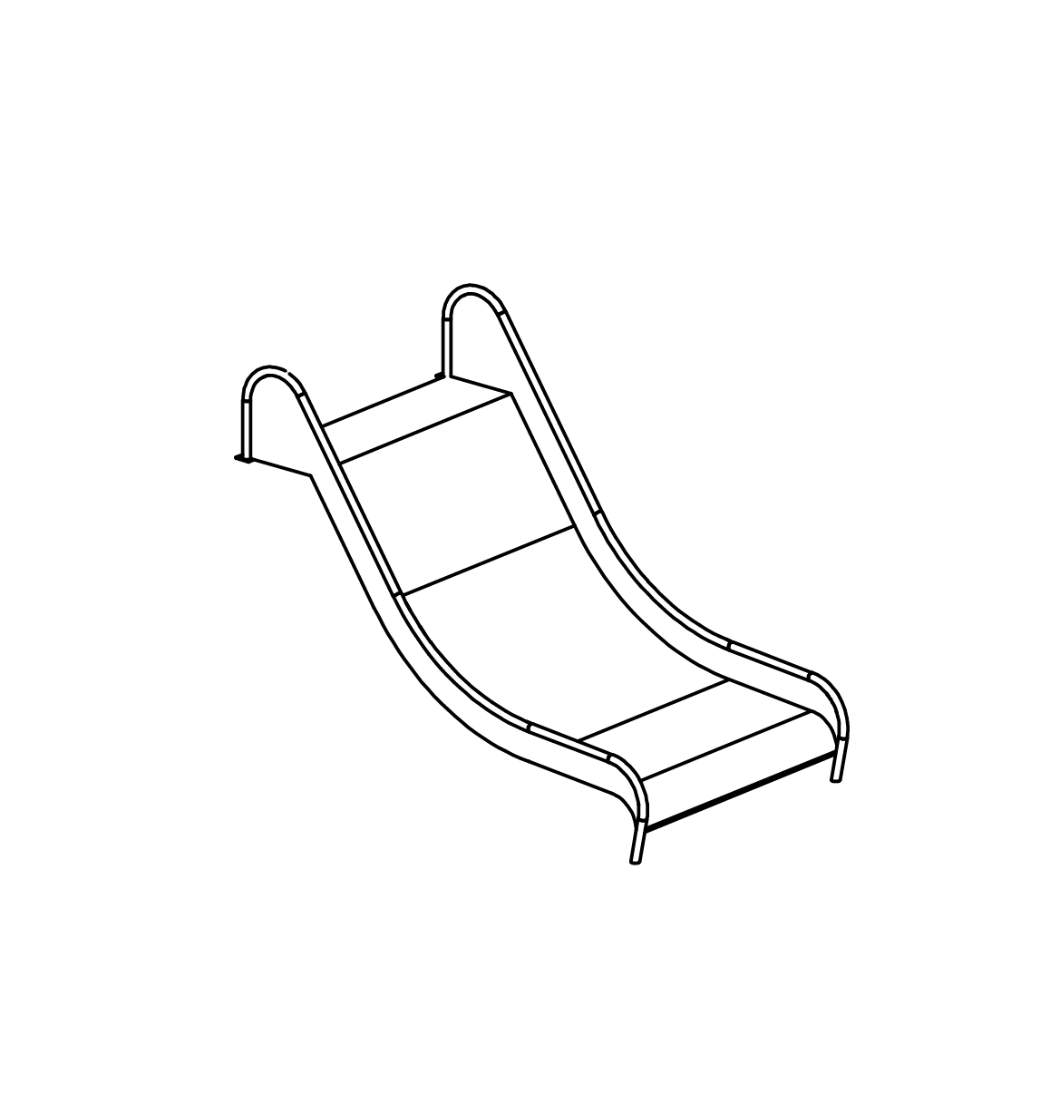 Edelstahlrutsche