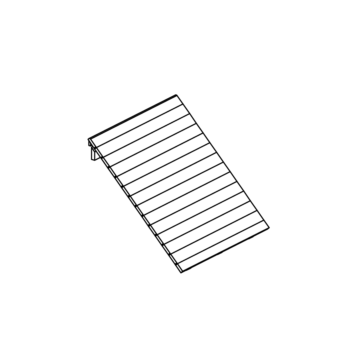 Schräge Wand
