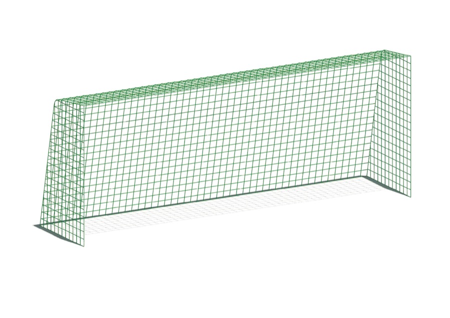 Nylonnetz - für Bolzplatztor 1032, 5 x 2 m