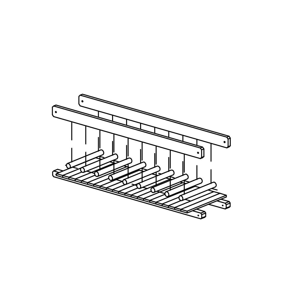 Handlauf und Laufhölzer