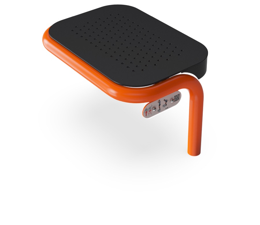 Step, 40 cm PU Stahl FAZ30201