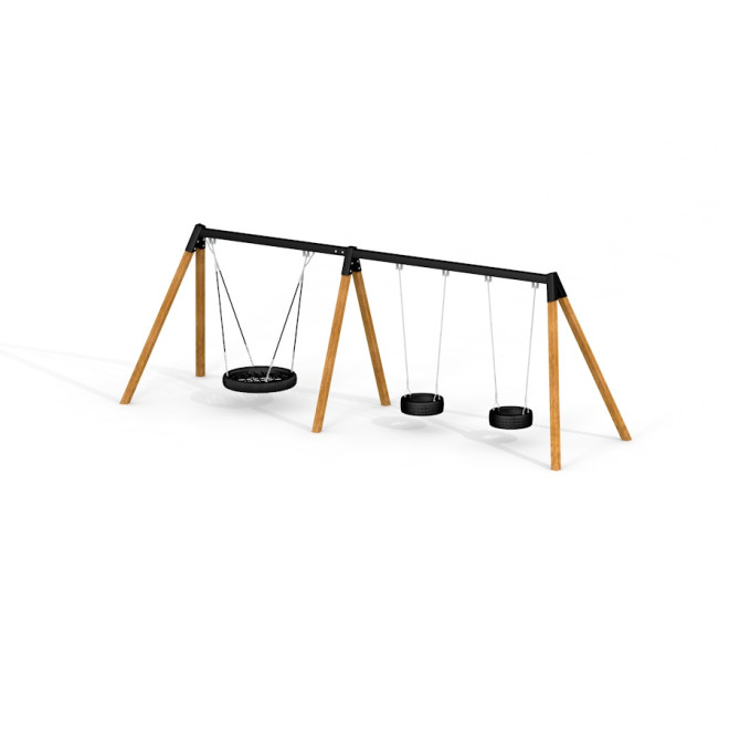 Dreifache Schaukel 2+ Nest-Sitz (BNS 90 cm)