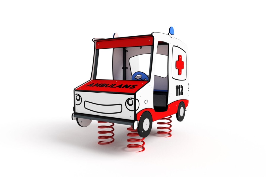 3709S Krankenwagen auf Federwippen