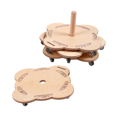 Pedalo Rollbrett-Set „Stapelbaustein Rollrutscher“