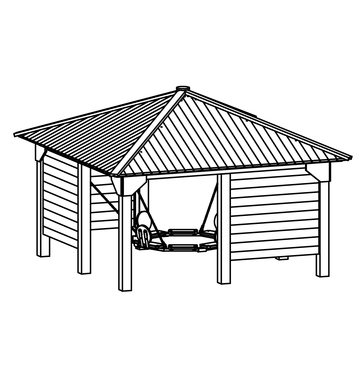 Treffpunkthaus mit Sitzkreis