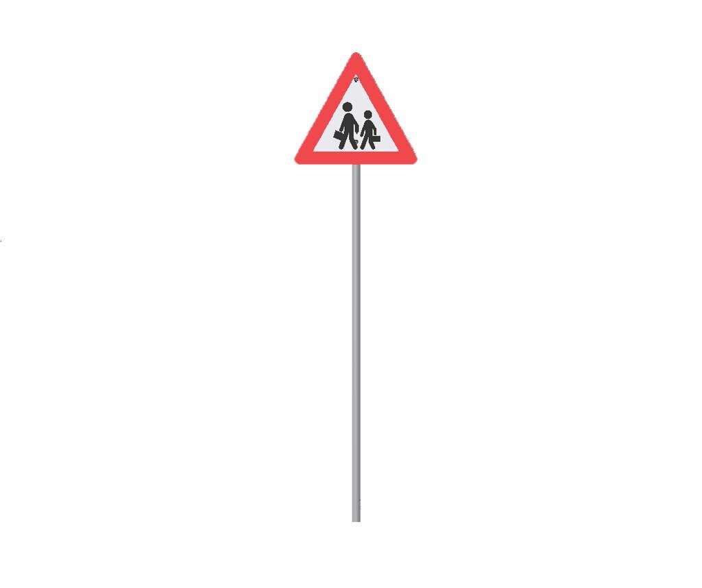 Kinder auf der Strasse - Verkehrsschild