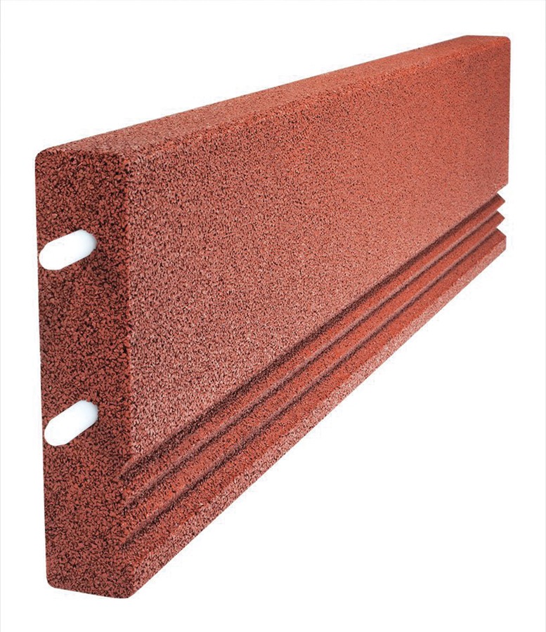 Wegeinfassung, Rot, 1000 x 250 x 50 mm