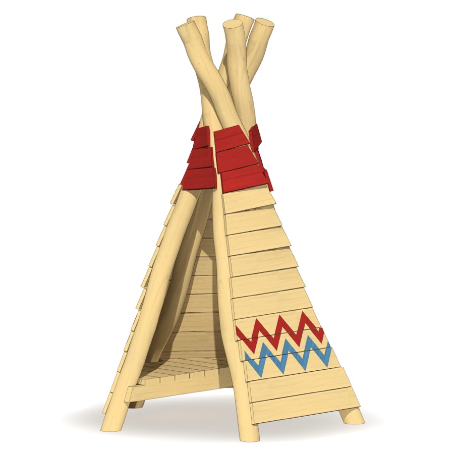 Tipi Apache mit Stammeszeichen