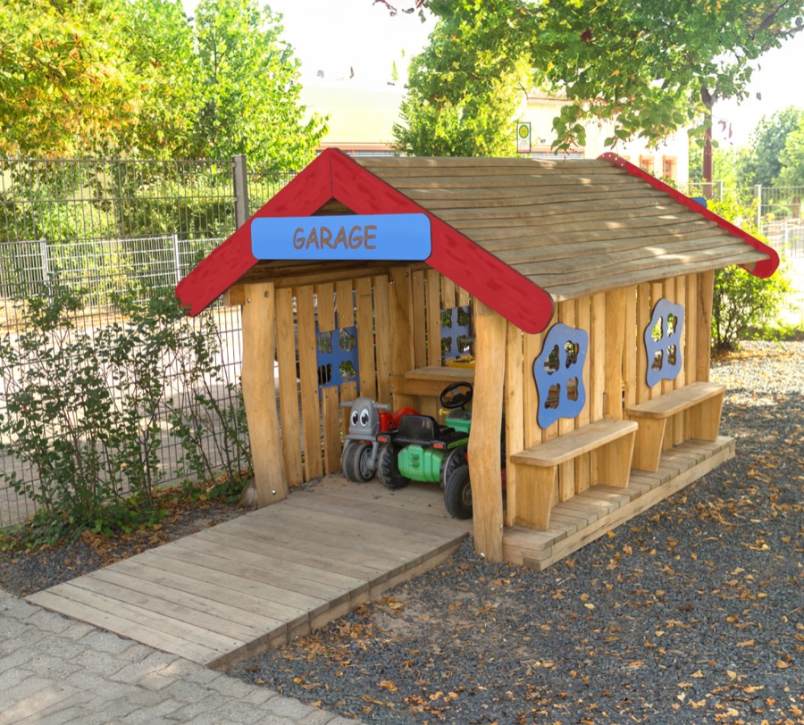 Spielhaus Garage