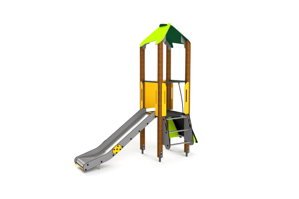 10006 Kleiner Kletterturm mit Kletterwand und Rutschbahn