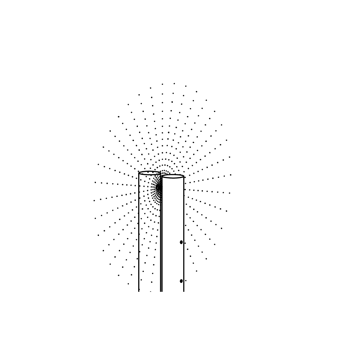Niedrige Kollisionsdüse