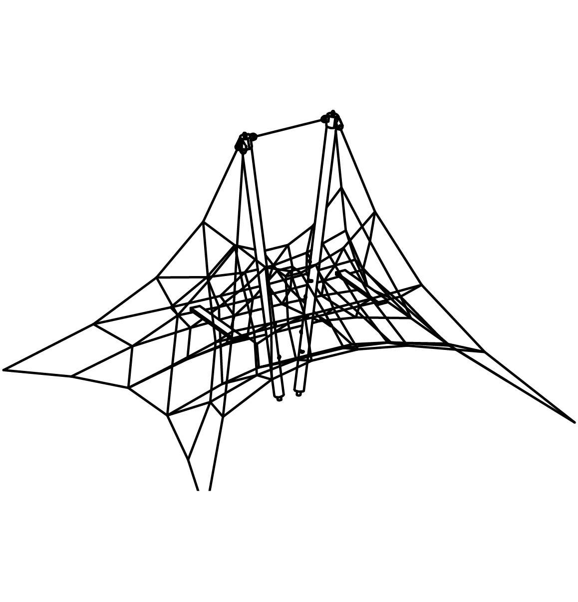 Große Netzpyramide
