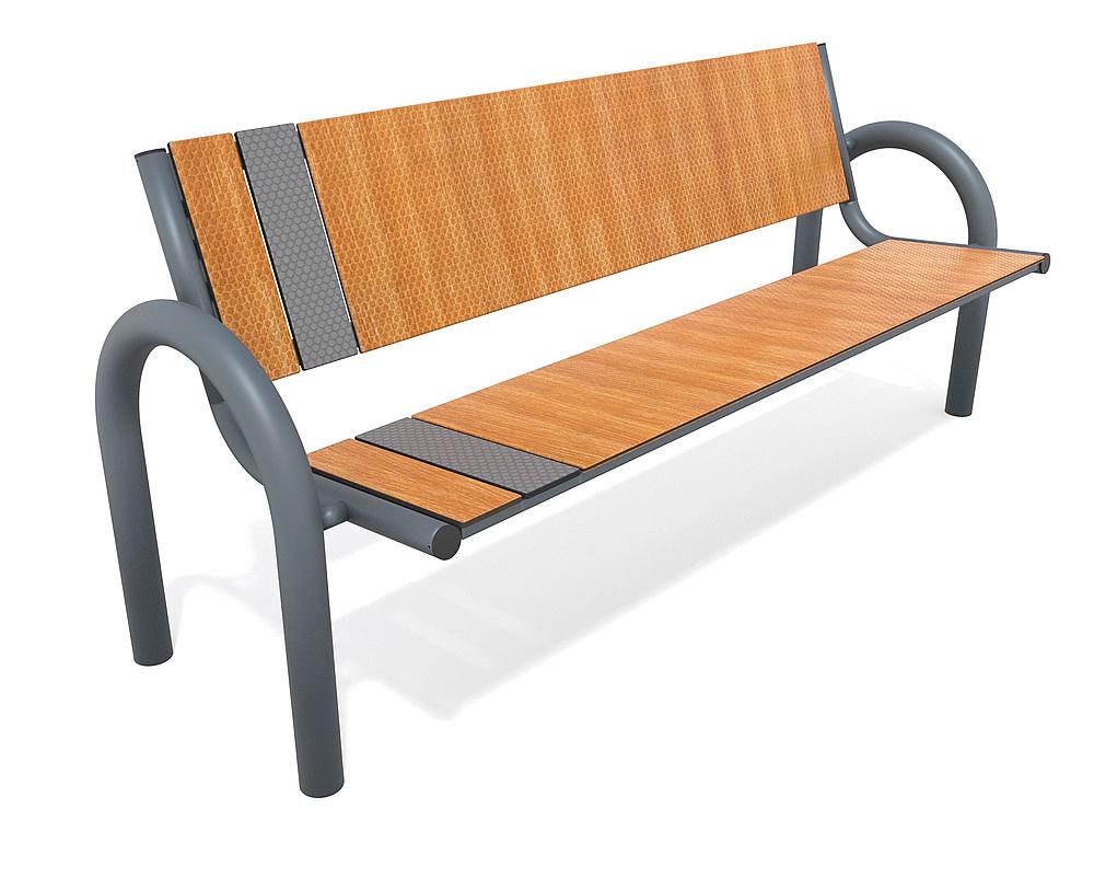Urbaniq Bank mit Lehne Koa
