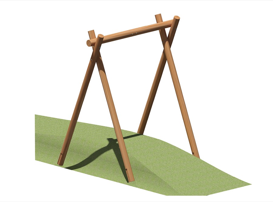 Ersatz-Holzbau - für Zielbock Seilbahn 590