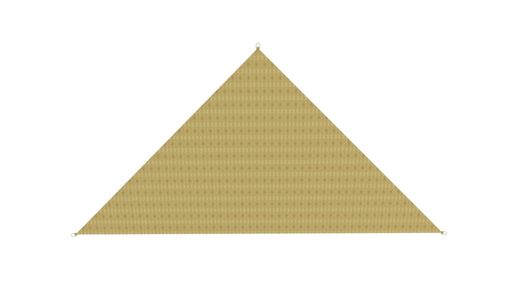 HDPE-Sonnensegel dreieckig 2.54x2.54x3.6 m