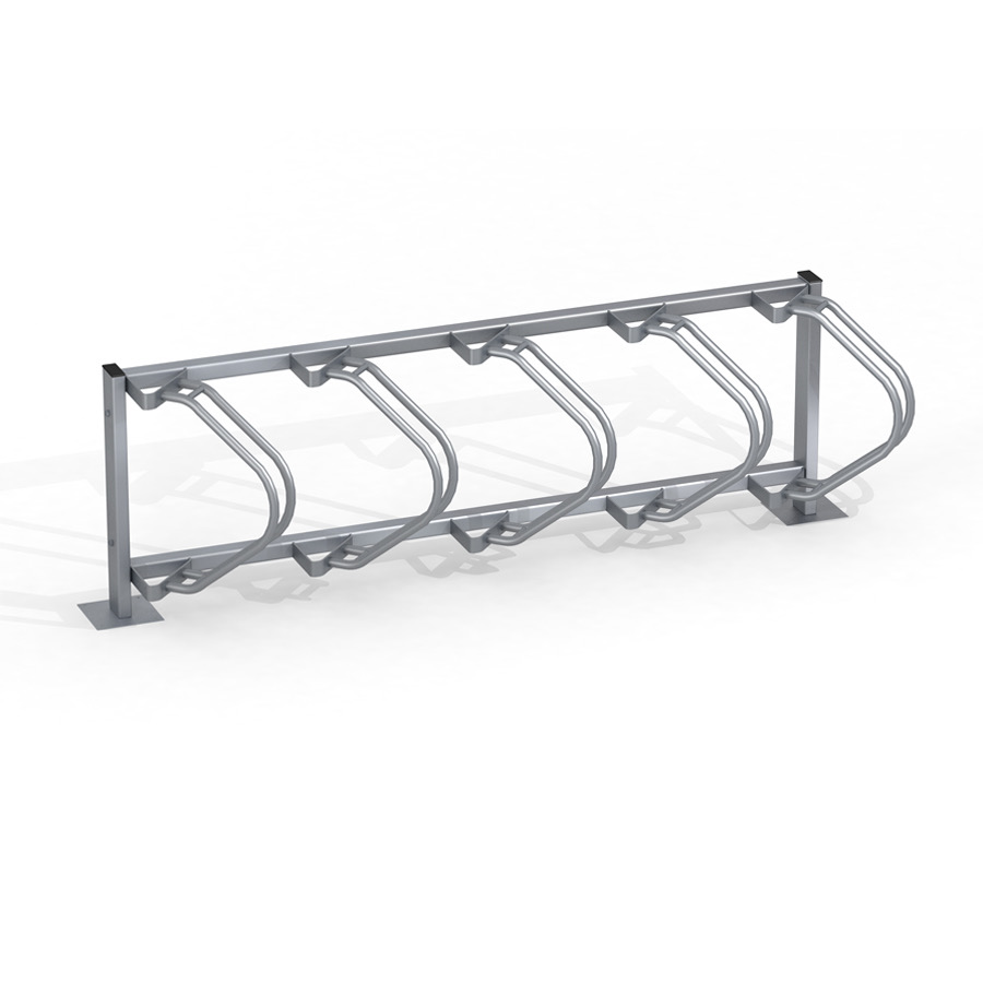 Fahrradständer Reihenparker für 5 Fahrräder