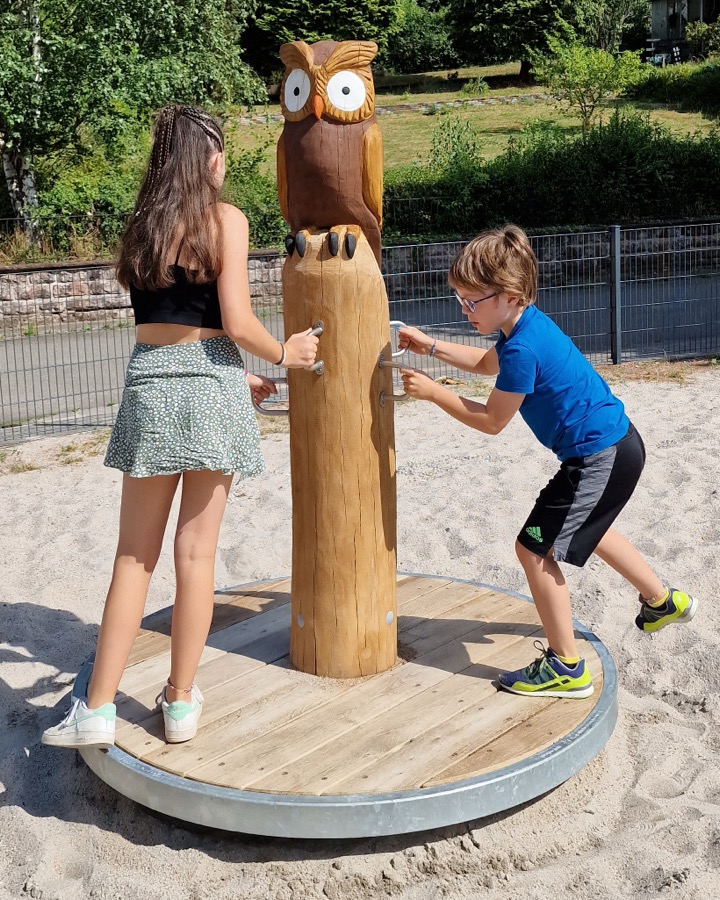 Stehkreisel groß Ø150cm mit Motivkopf -