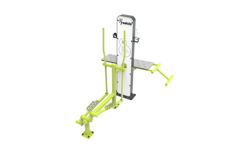 Crosstrainer + Übungsbank Plus