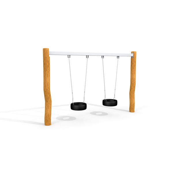 Doppel Reifenschaukel Robinie
