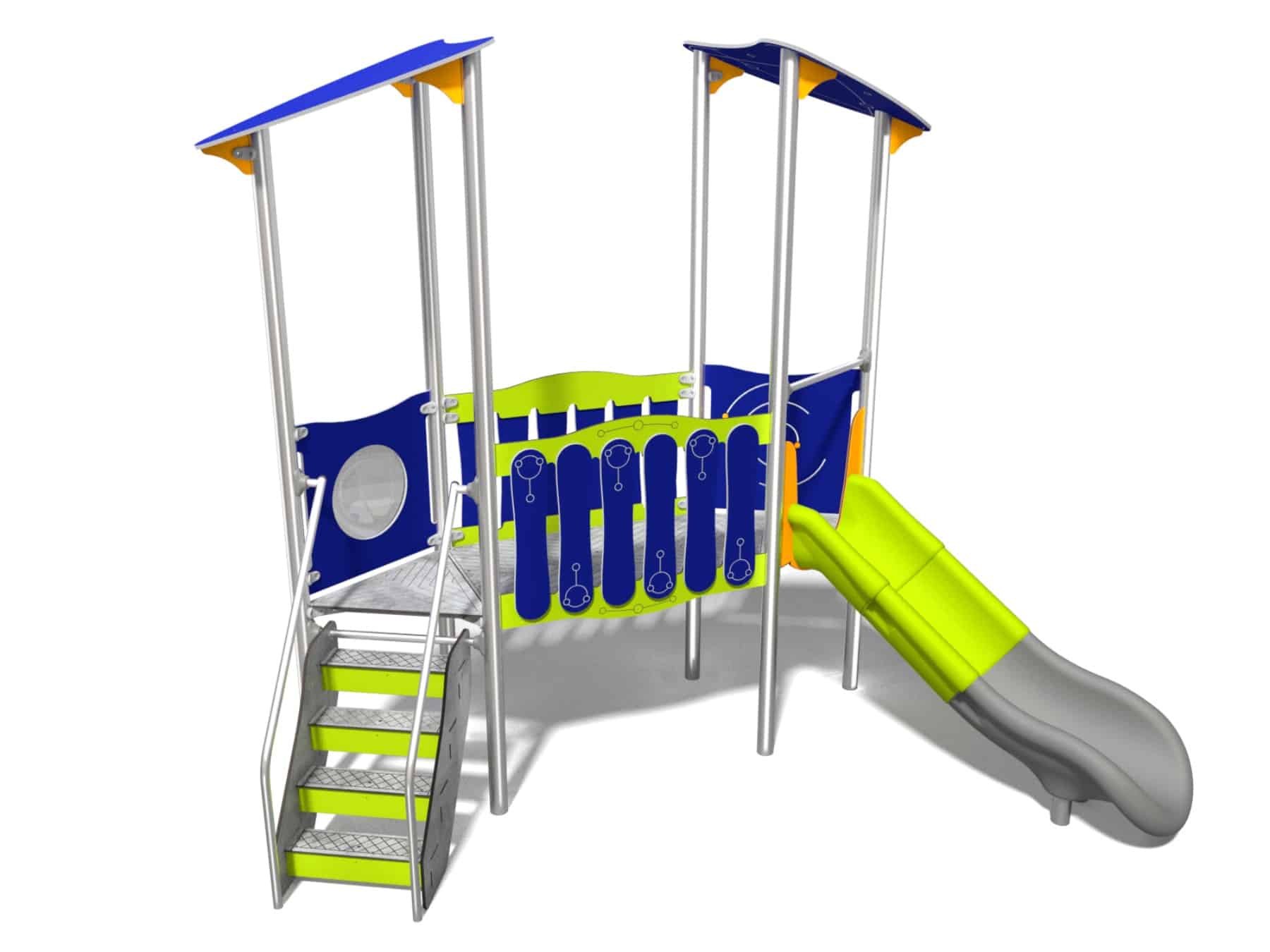 Türmchenbrückenrutsche für Spielplatz