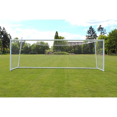 Sport-Thieme Jugend-Fussballtor mit freier Netzaufhängung, weiss, freistehend