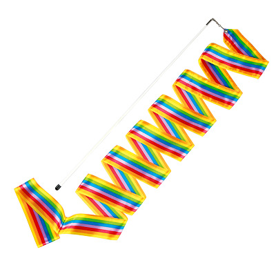 Sport-Thieme Gymnastikband mit Stab „Regenbogen“