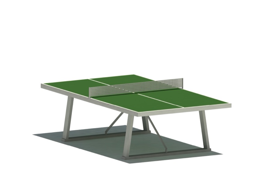 Tischtennisplatte 2008, aus Polymerbeton