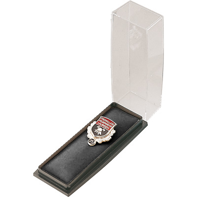 Nadeletui mit Klarsichtdeckel und Samteinlage