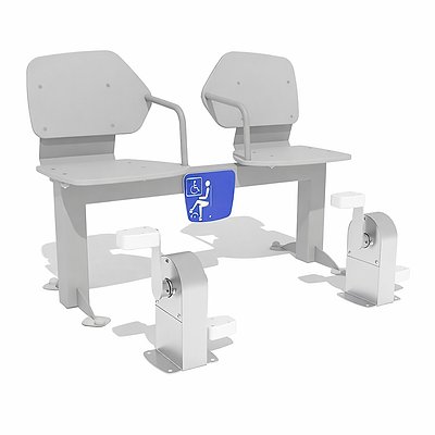 Agapito Outdoor-Fitnessgerät „Sitzbank mit Pedalen“