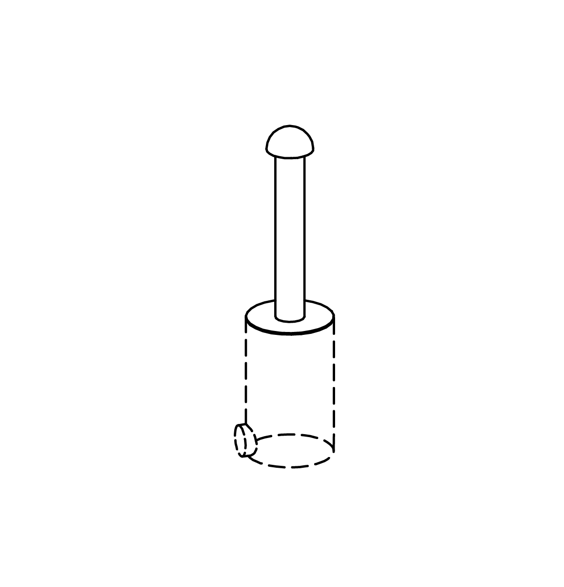 Wasserdruckknopf