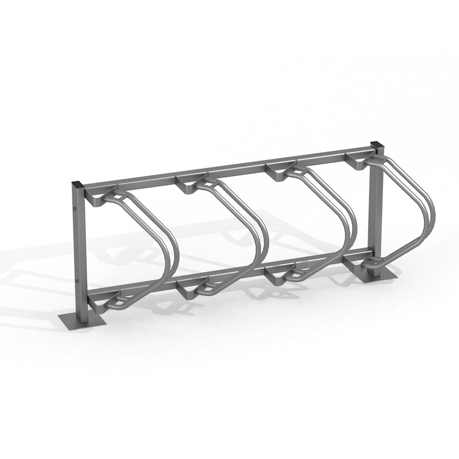 Fahrradständer Reihenparker für 4 Fahrräder