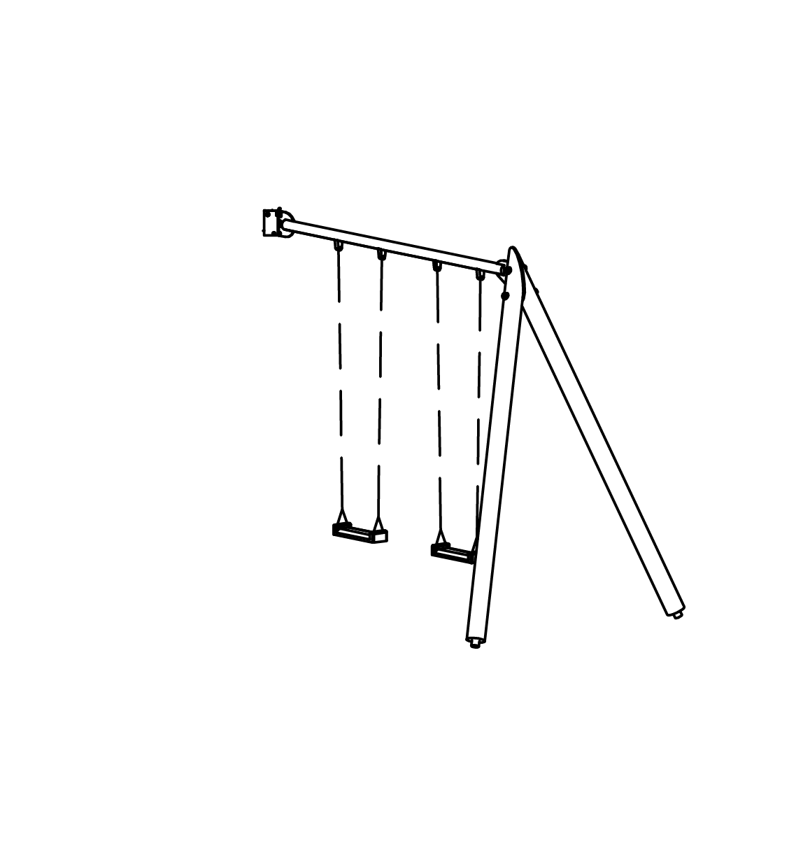 Hohe Zweifachschaukel spezial