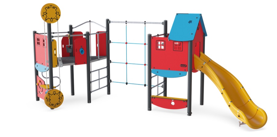 2-Turm-Spielanlage mit Sandspiel PCM202621