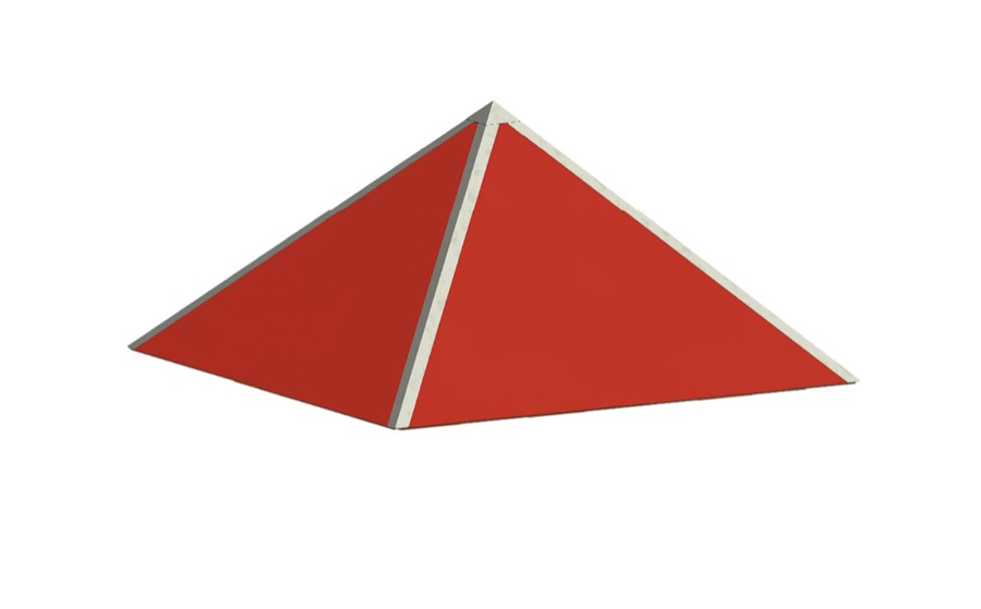 Pyramidendach, inkl. Unterkonstruktion- f. Serie 1