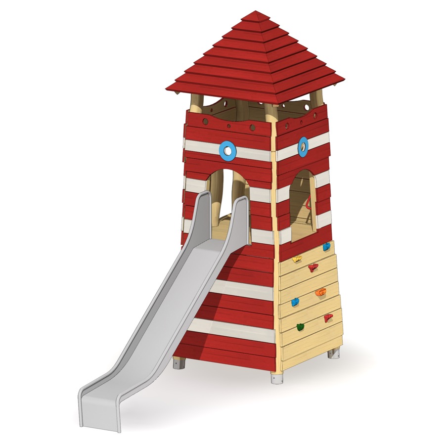 Leuchtturm Borkum 145 mit Rutsche